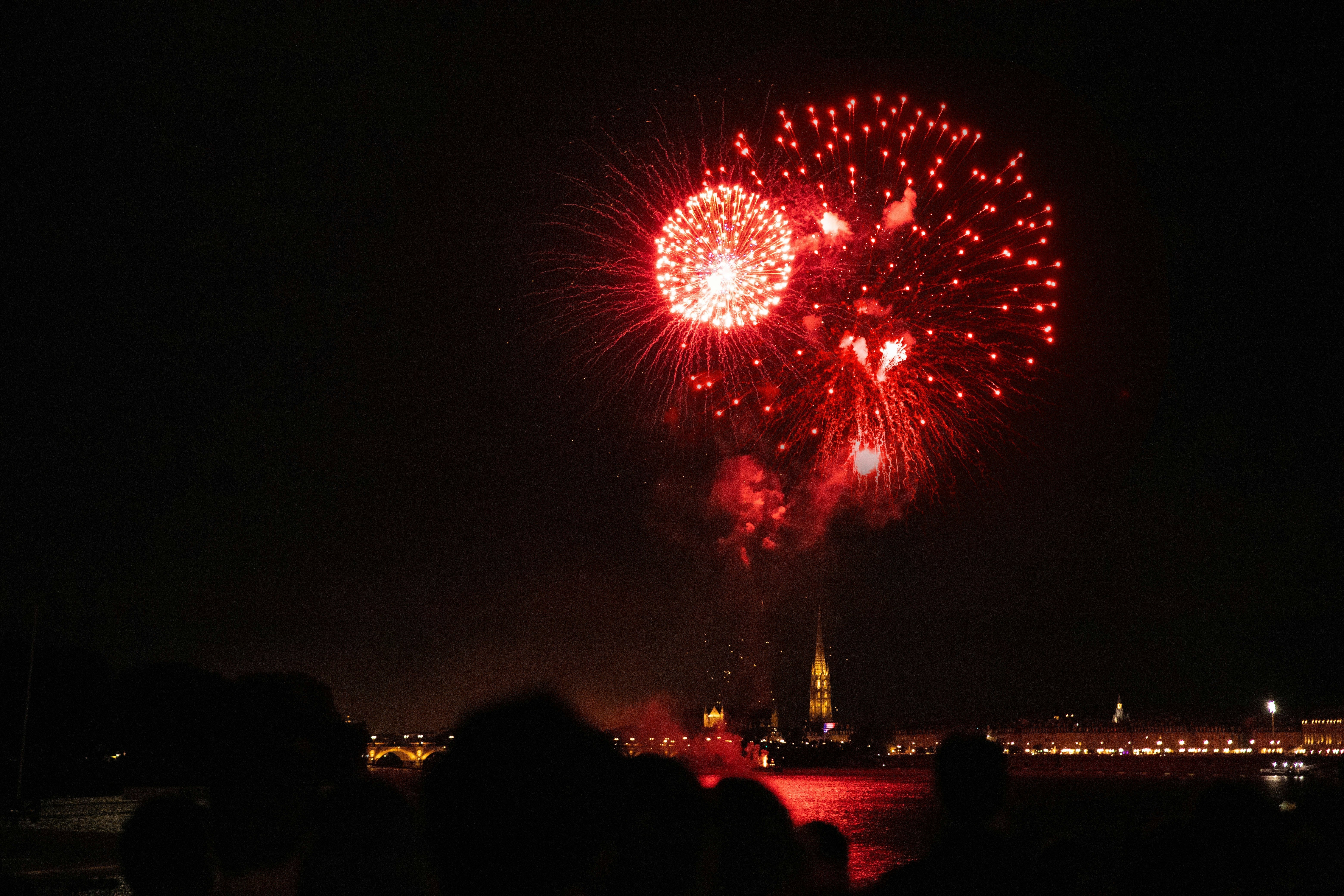 feu d'artifice rouge paris 14 juillet