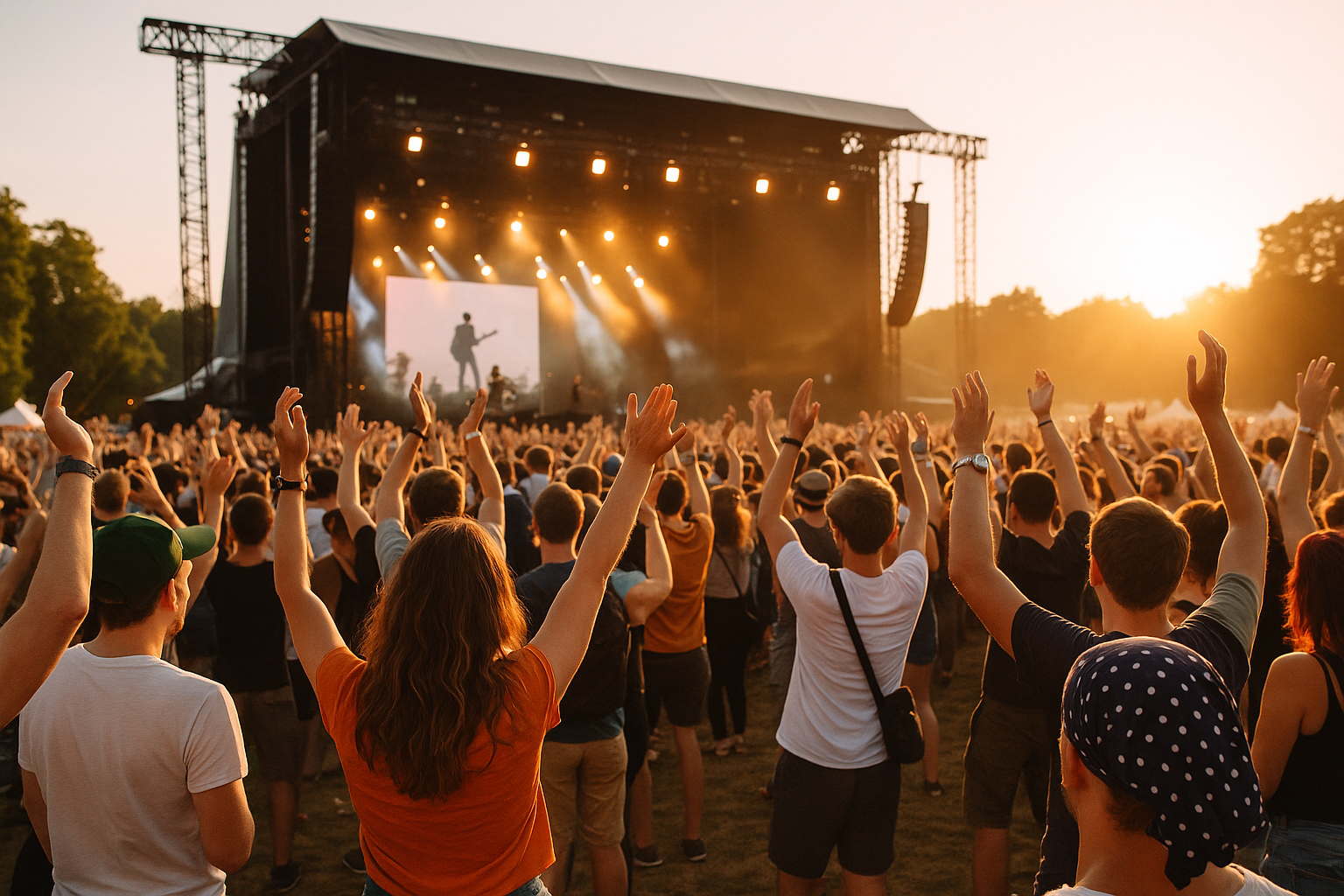 hommes et femmes avec t-shirts, sacs et bracelets
