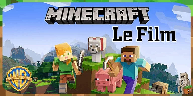 personnagges en cubes minecraft, le film signé wonder Bros