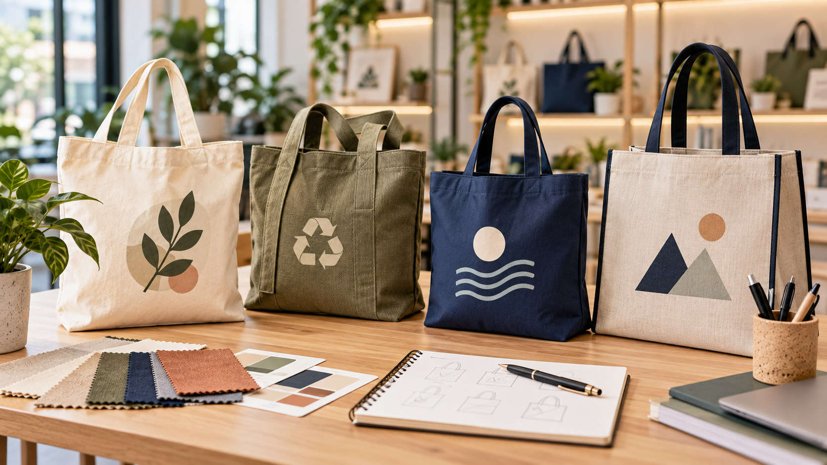 selection de cabas ecoresponsables au studio