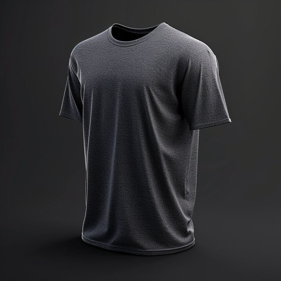 Très beau tee-shirt gris sur fond gris 