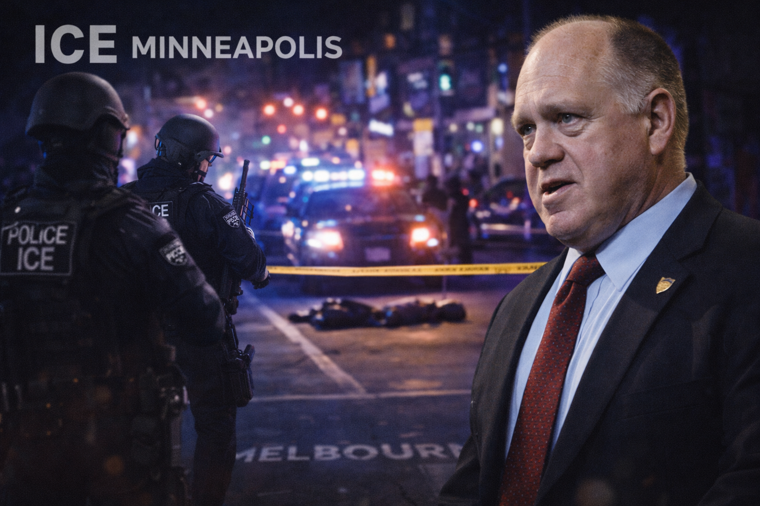 tensions, fusillades, tom homan sur place