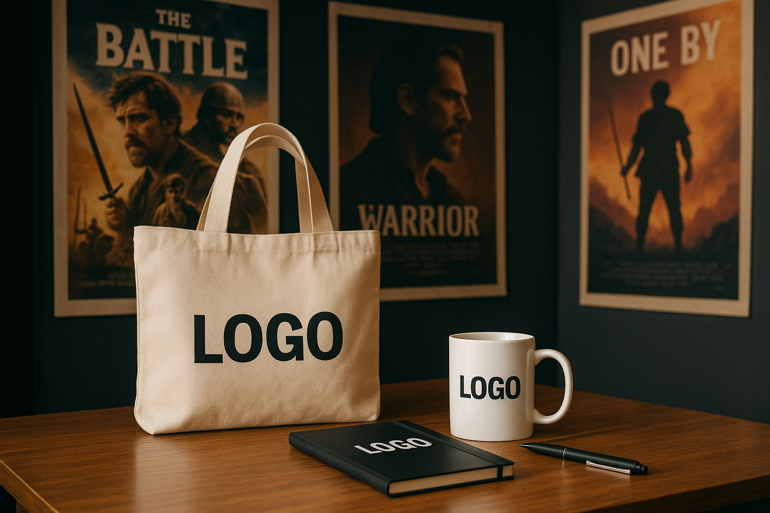 tote bag, agenda, mug et stylo avec logos