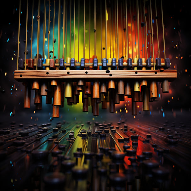 Très jolie scène d'un xylophone magique 