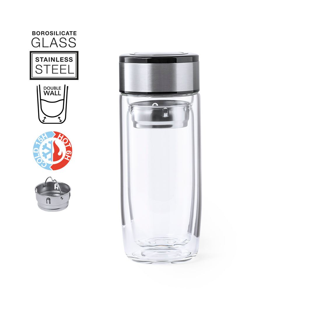 Verre thermique sans bpa 330 ml GUILLEM avec marquage logo