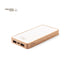 Power Bank 8000 mAh chanvre et bois naturel MESKAT personnalisable logo entreprise