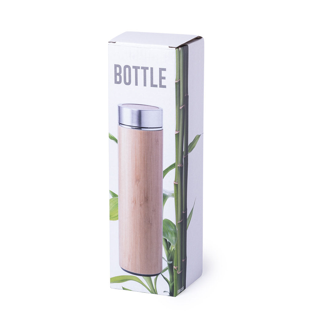 Thermos en bambou et acier inoxydable de 500 ml MOLTEX étui carton