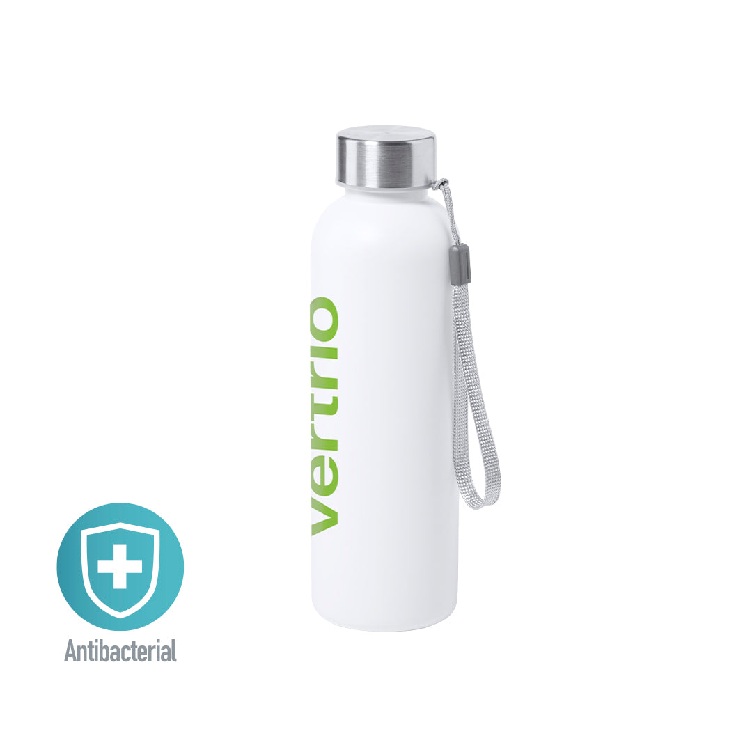 Gourde antibactérienne PE 600ml GLITER avec marquage logo