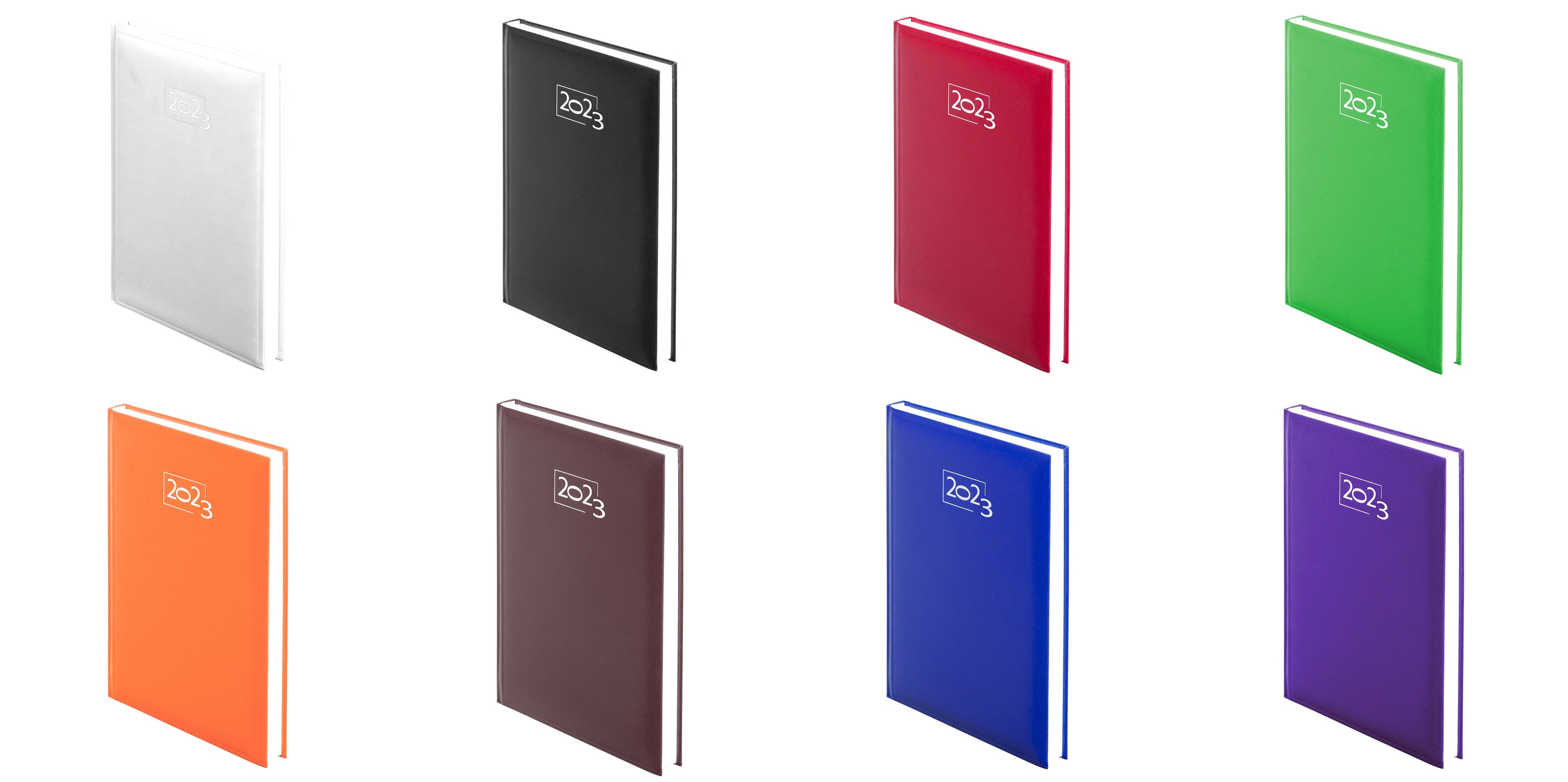 Agenda format A5 similicuir CANNES coloris multiples