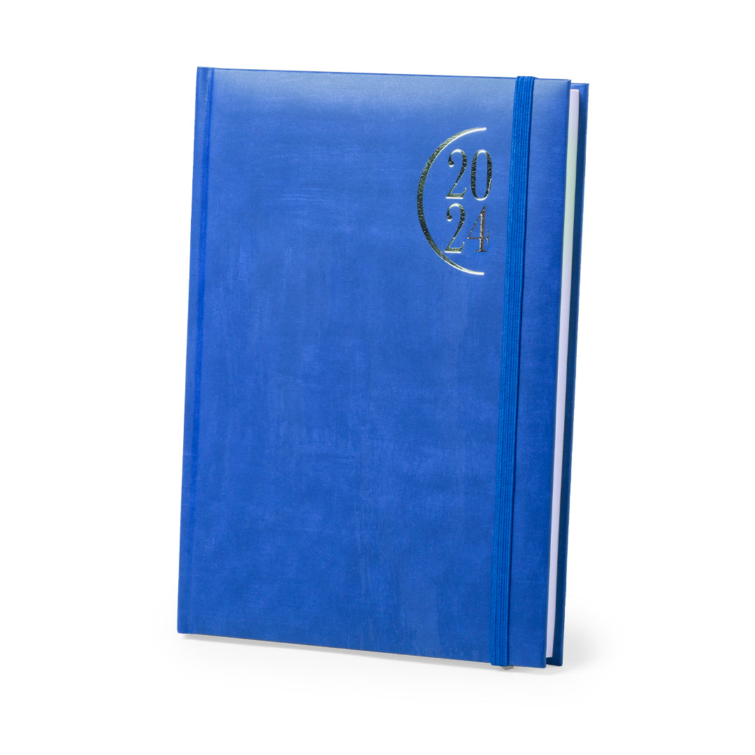 Agenda format A5 similicuir WALTREX bleu