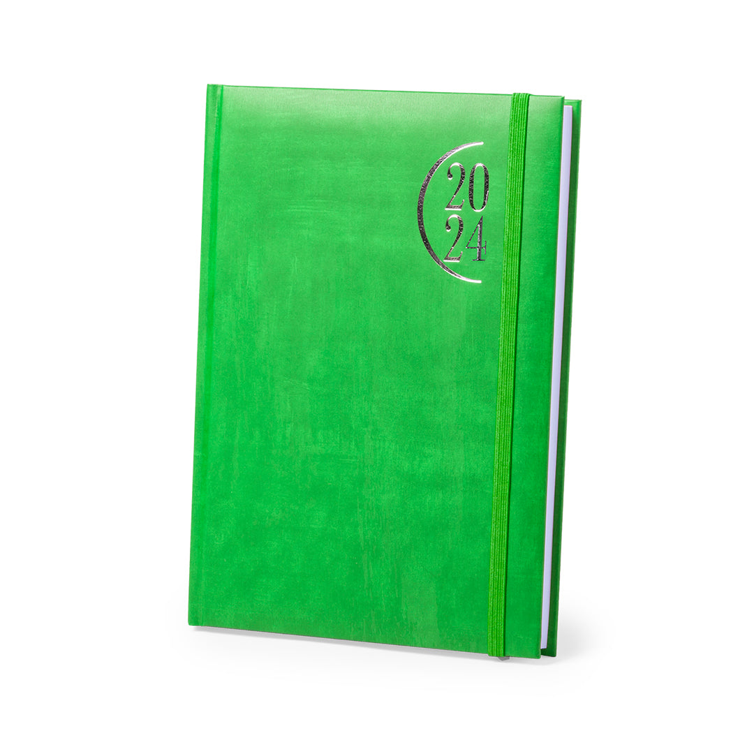 Agenda format A5 similicuir WALTREX vert