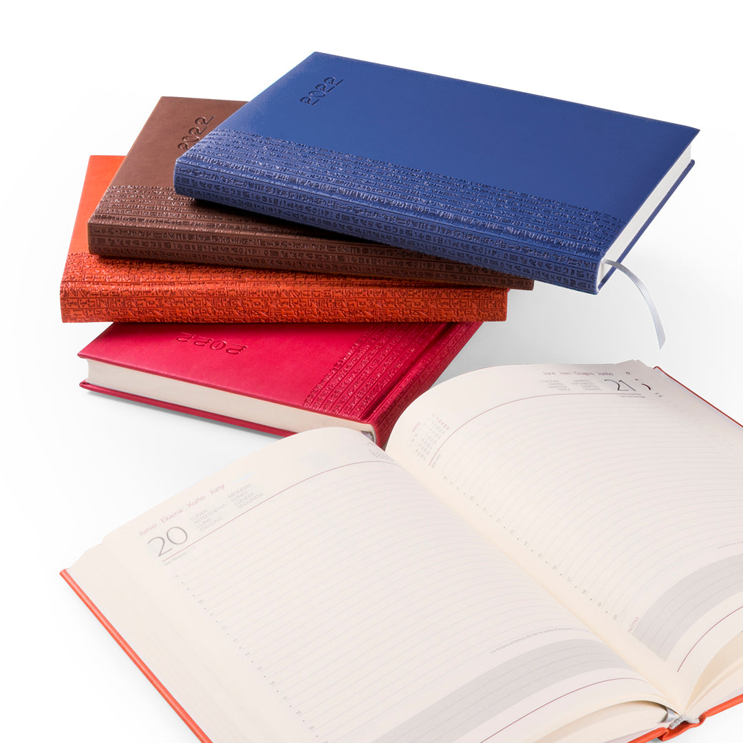 Agenda format B5 similicuir TOULOUSE logo marque