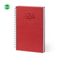 Agenda format b5 similicuir WAYRO rouge