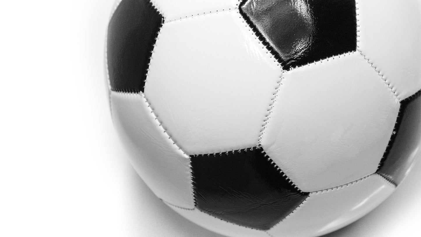 Ballon de football en similicuir avec design rétro, panneaux blancs et multicolores, taille FIFA 5