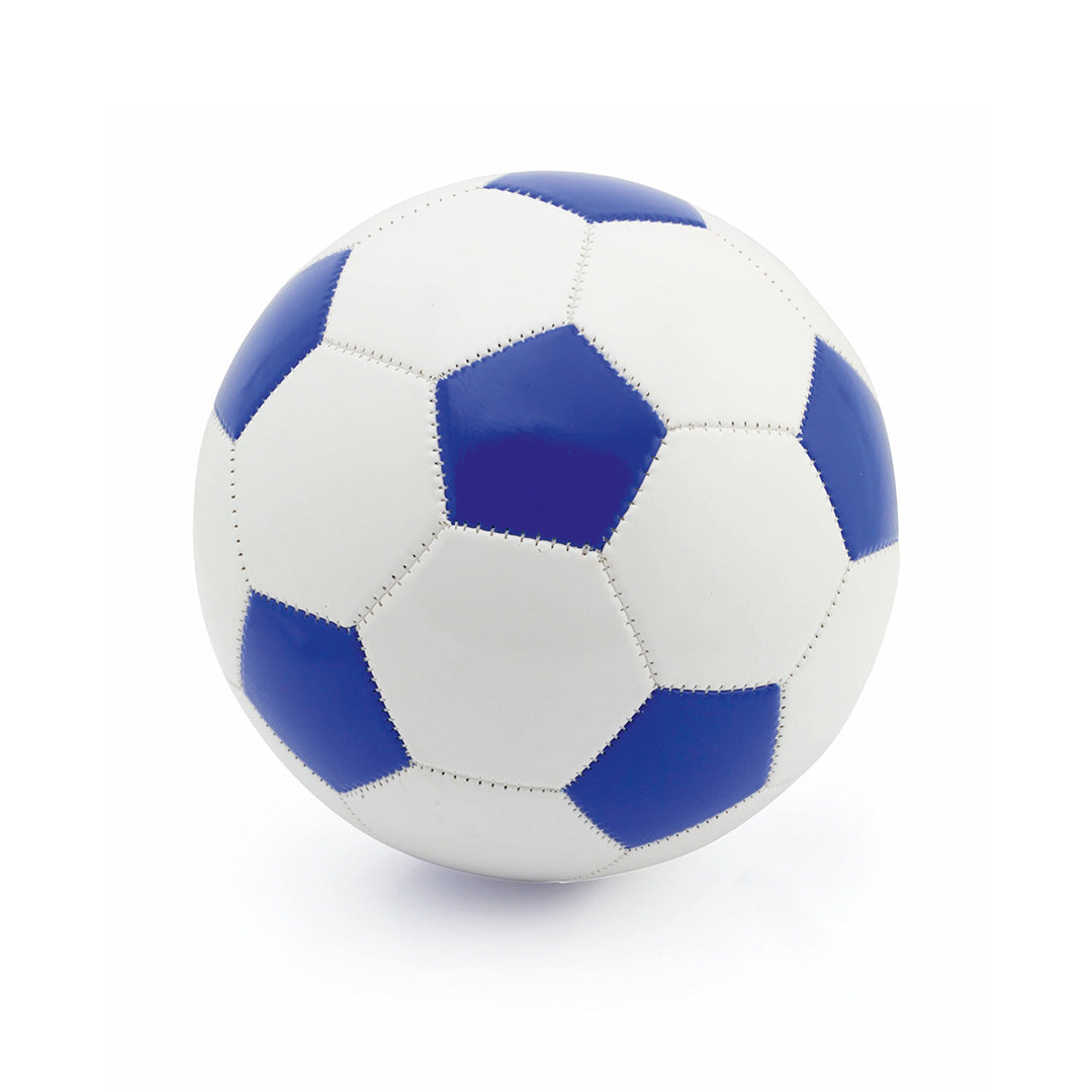 Ballon design vintage en similicuir, taille 5, avec panneaux blancs hexagonaux et pentagonaux colorés
