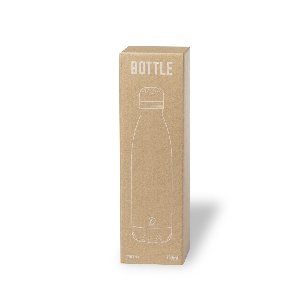 Gourde 750 ml aluminium recyclé KRISTUM étui carton