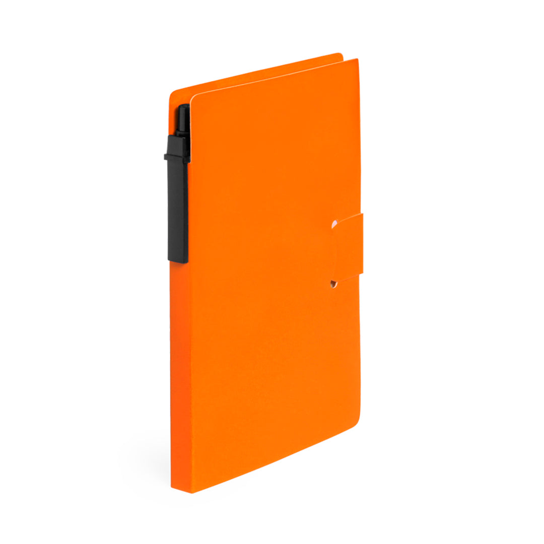 Bloc notes adhésives avec stylo en carton recyclé inclus PRENT