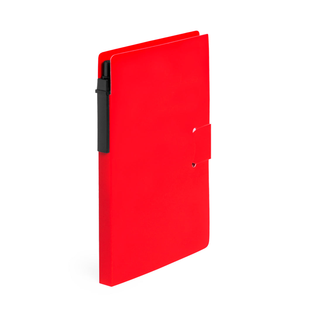 Bloc notes adhésives avec stylo en carton recyclé inclus PRENT