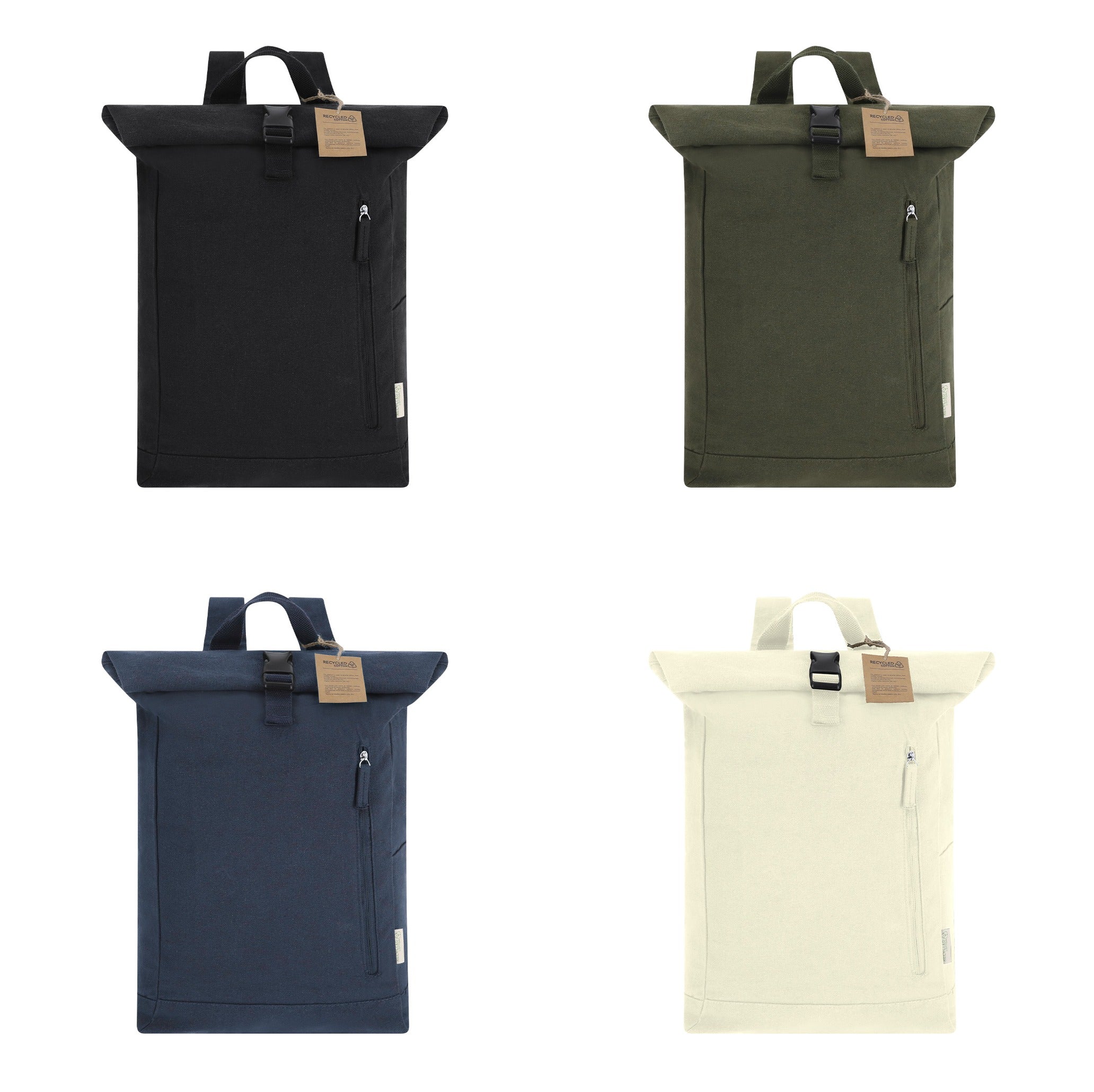 Sac à dos en toile recyclée 390 g/m2 ANTRIM