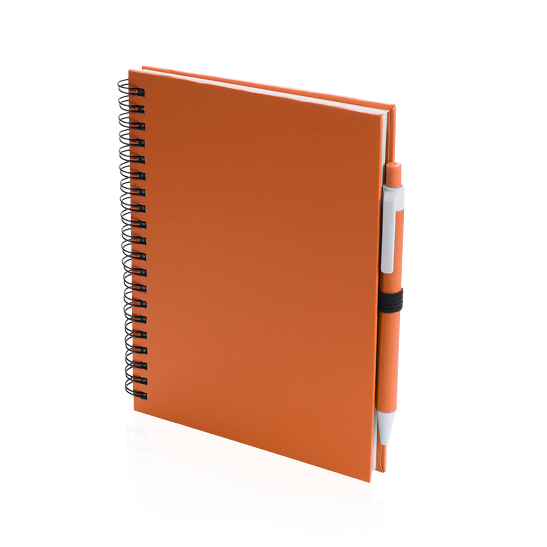 Cahier à spirales carton recyclé 70 feuilles KOGUEL orange