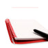 Cahier professionnel à couverture rigide avec 80 feuilles pour une prise de notes efficace.