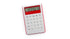 Calculatrice 8 chiffres design bicolore MYD rouge et blanche