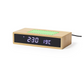 Horloge multifonction en bambou avec chargeur sans fil 5W intégré ISLUM