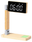 Horloge multifonction avec écran tactile sans fil 15w, pliable en bambou EDRES