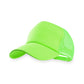 Casquette à cinq panneaux avec fermeture en plastique, fabriquée en polyester