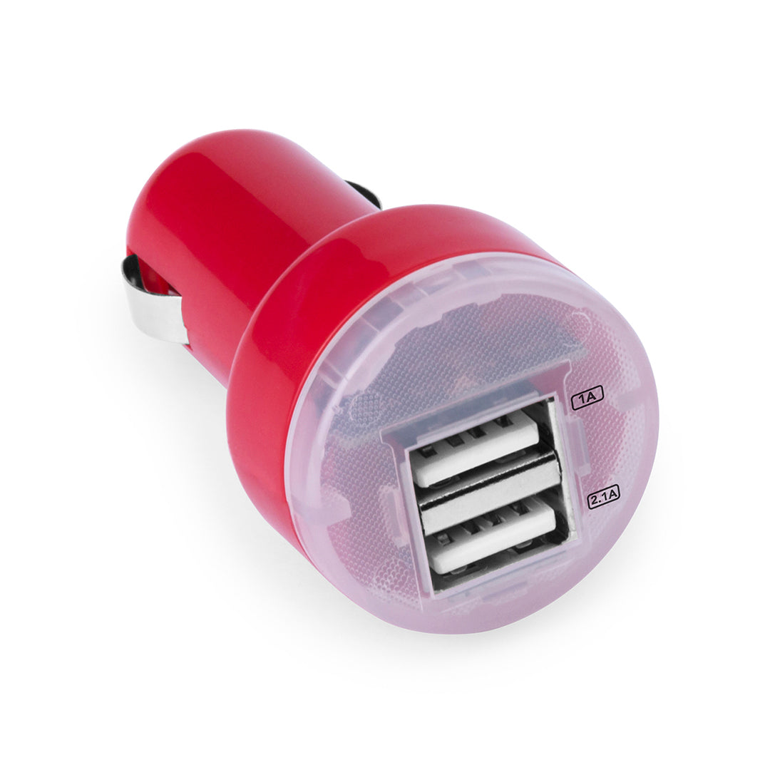 Chargeur Voiture USB DENOM rouge