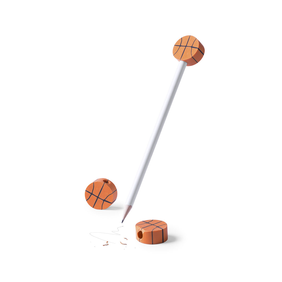 Crayon en bois de 18.7 cm avec sac de protection en caoutchouc