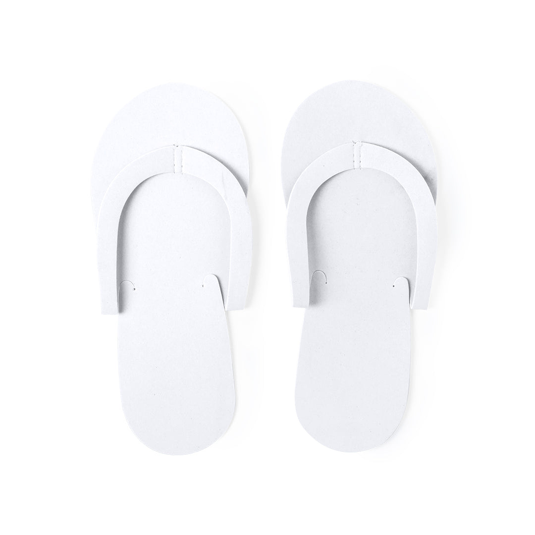Paire de tongs jetables en eva YOMMY blanches