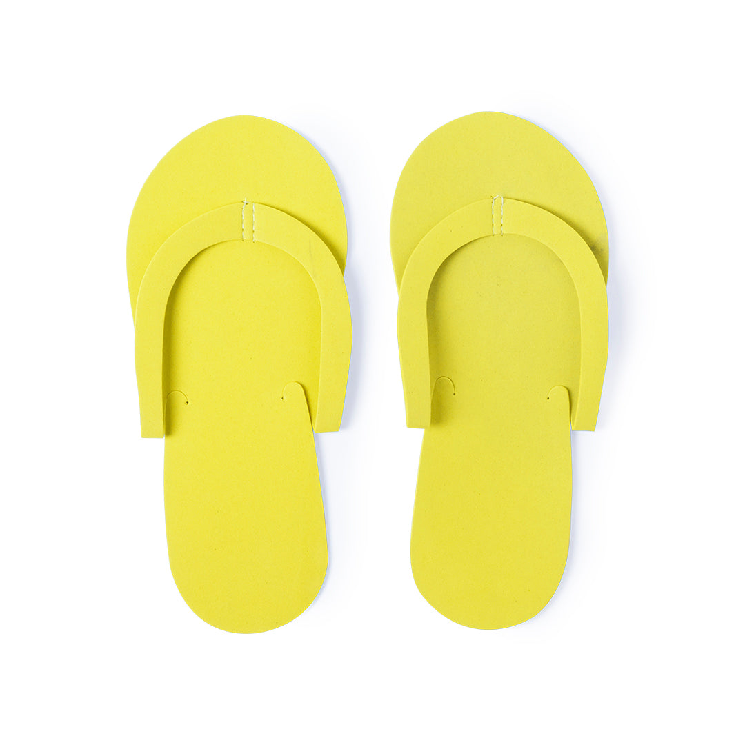 Paire de tongs jetables en eva YOMMY jaunes