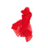 Foulard rouge doux en polyester 