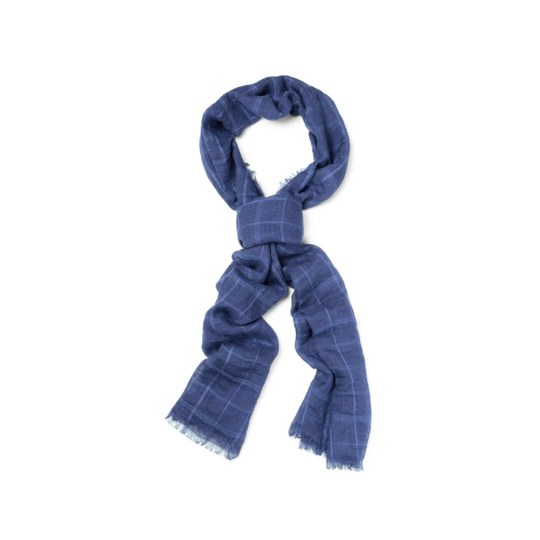 foulard long avec motif bicolore