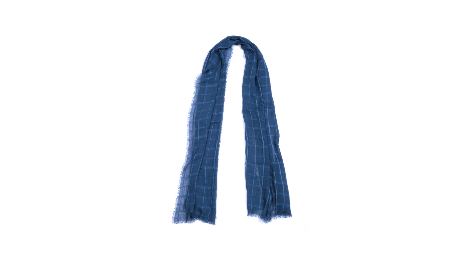 foulard bleu à carreaux 