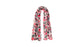 foulard avec des cercle noir et rouge