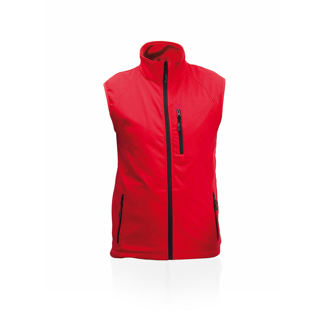 Gilet rouge résistant au vent