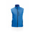 Gilet bleu sans manche extérieur soft shell