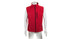 Gilet rouge sur un mannequin de face 