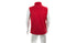 Gilet rouge sans manche vu de dos
