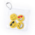 Set de 4 gommes en forme d'emoji jaunes éclatants