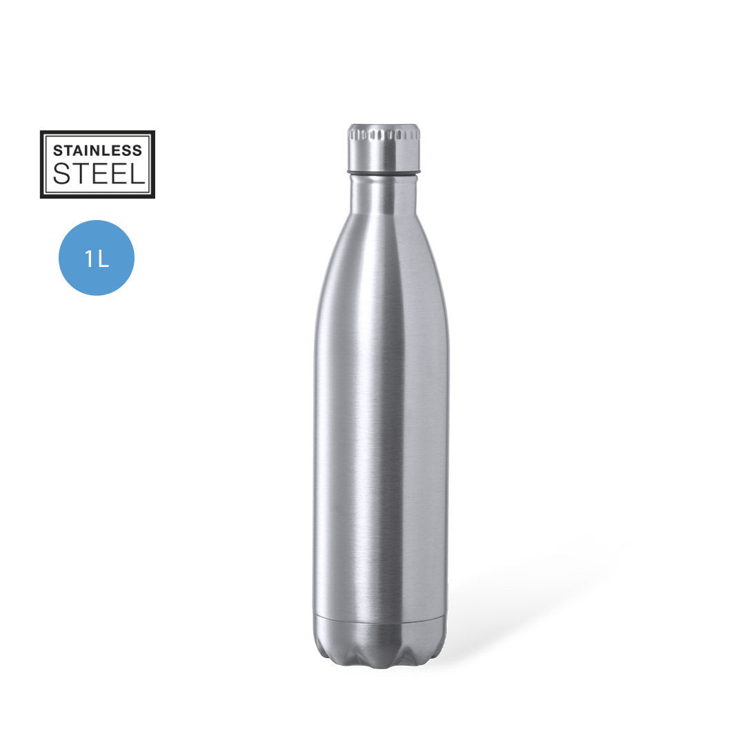 Gourde 1l inoxydable sans BPA HEYTUN avec marquage logo