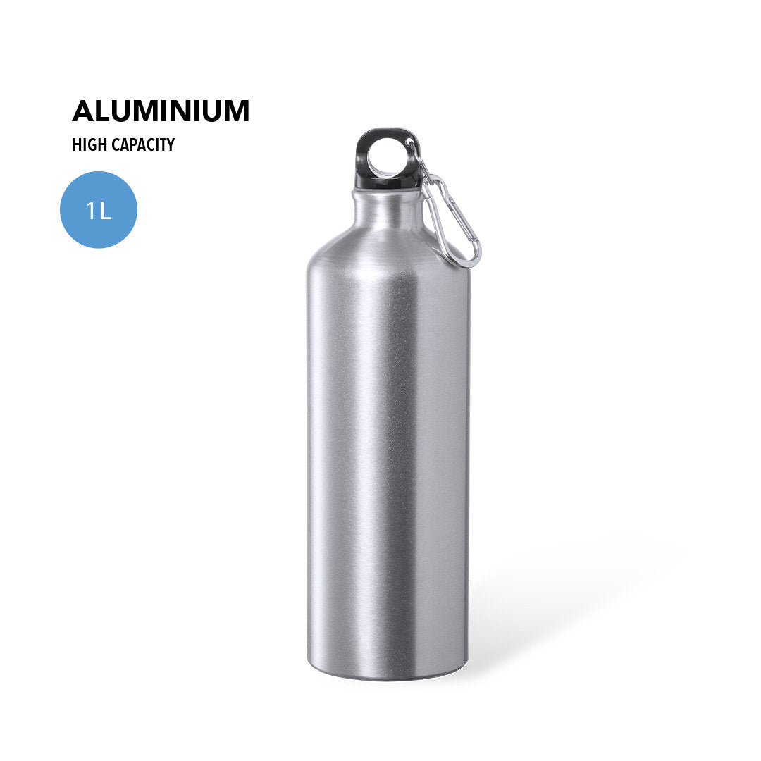 Gourde 1l aluminium sans BPA ALWEY avec marquage logo