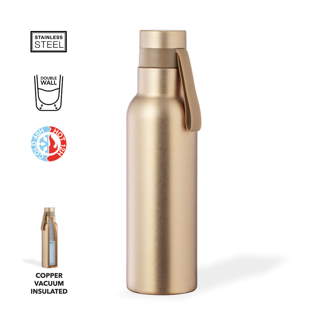 Gourde 530 ml inoxydable sans BPA ROACH avec marquage logo