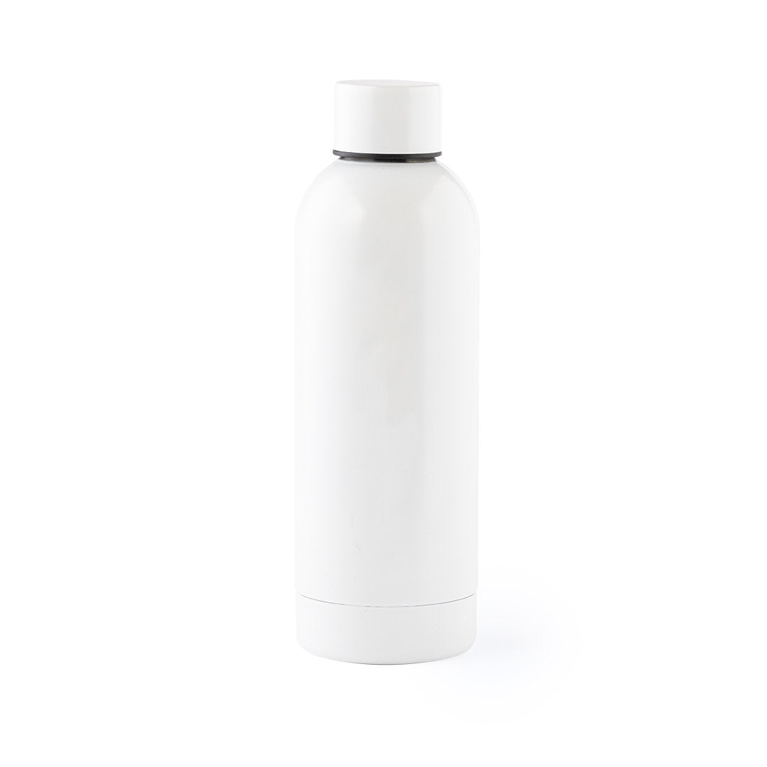 Gourde 800 ml inoxydable finition mate PIGOT blanche