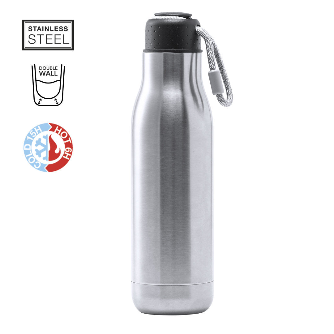 Gourde 830 ml inoxydable sans Bisphenol A HIGRIT avec marquage logo