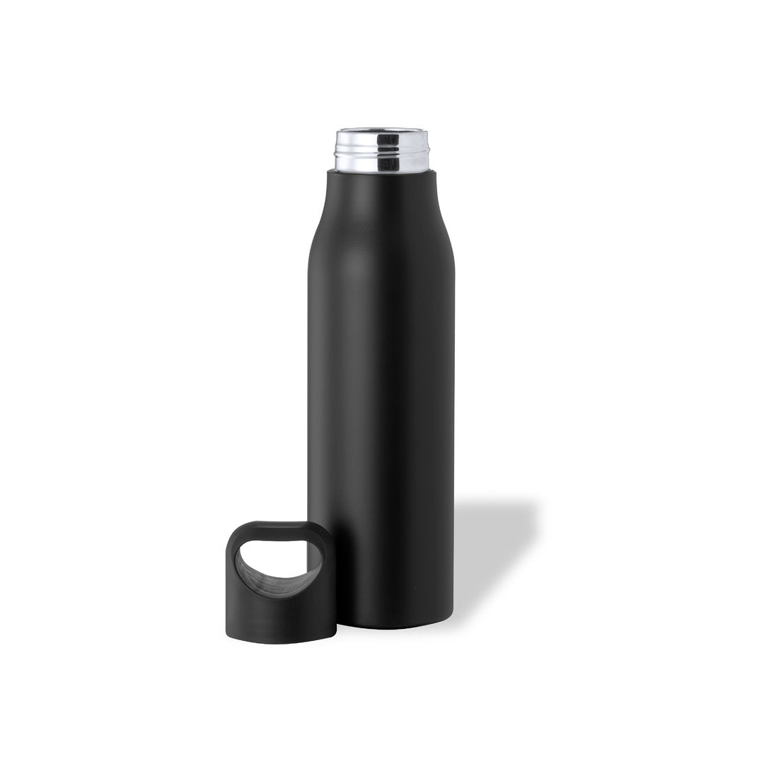 Gourde 850 ml inoxydable sans BPA TOCKER noire personnalisable logo