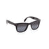 Lunettes de soleil pliables classiques, protection UV400, verres noirs.