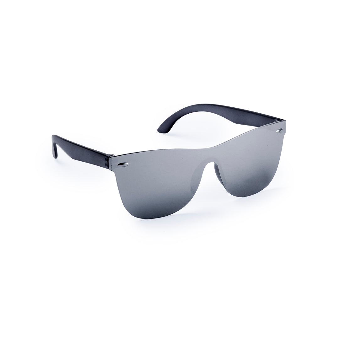 Design original, verre sans monture, branches translucides, protection UV400.